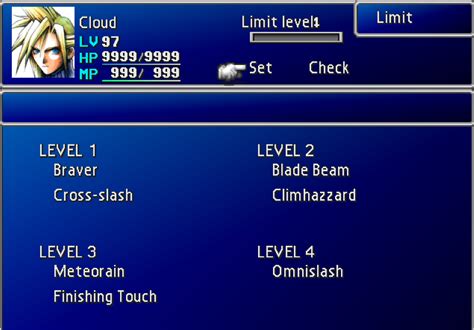 ff7 cait sith limit breaks|How to Unlock Limit Breaks and Effects .
